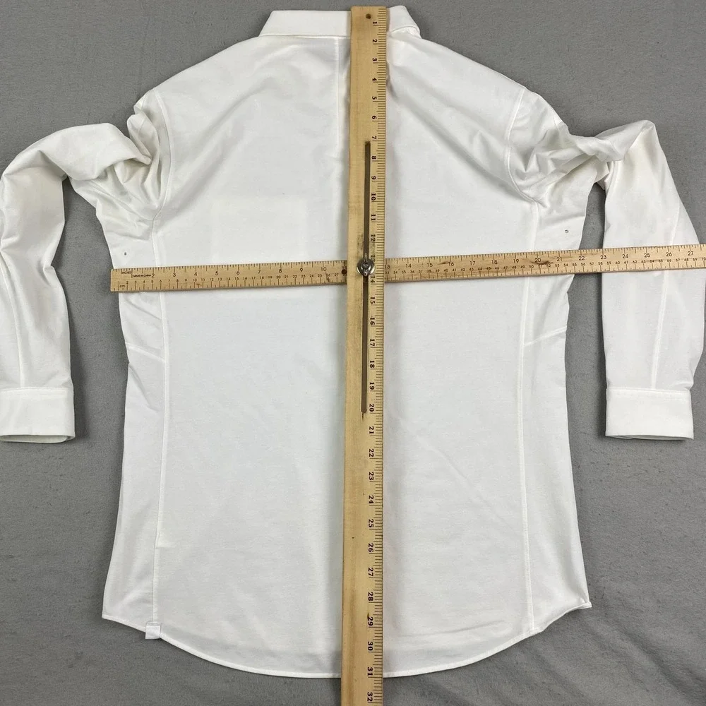 Lululemon Commission Shirt Men L White Twill Long Sleeve Button Up Casual